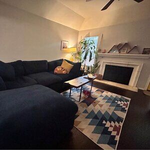 Ruggable Polychrome 5x7 Rug with Standard Pad